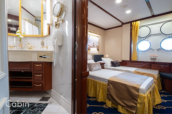 Collage der Standardkabinen